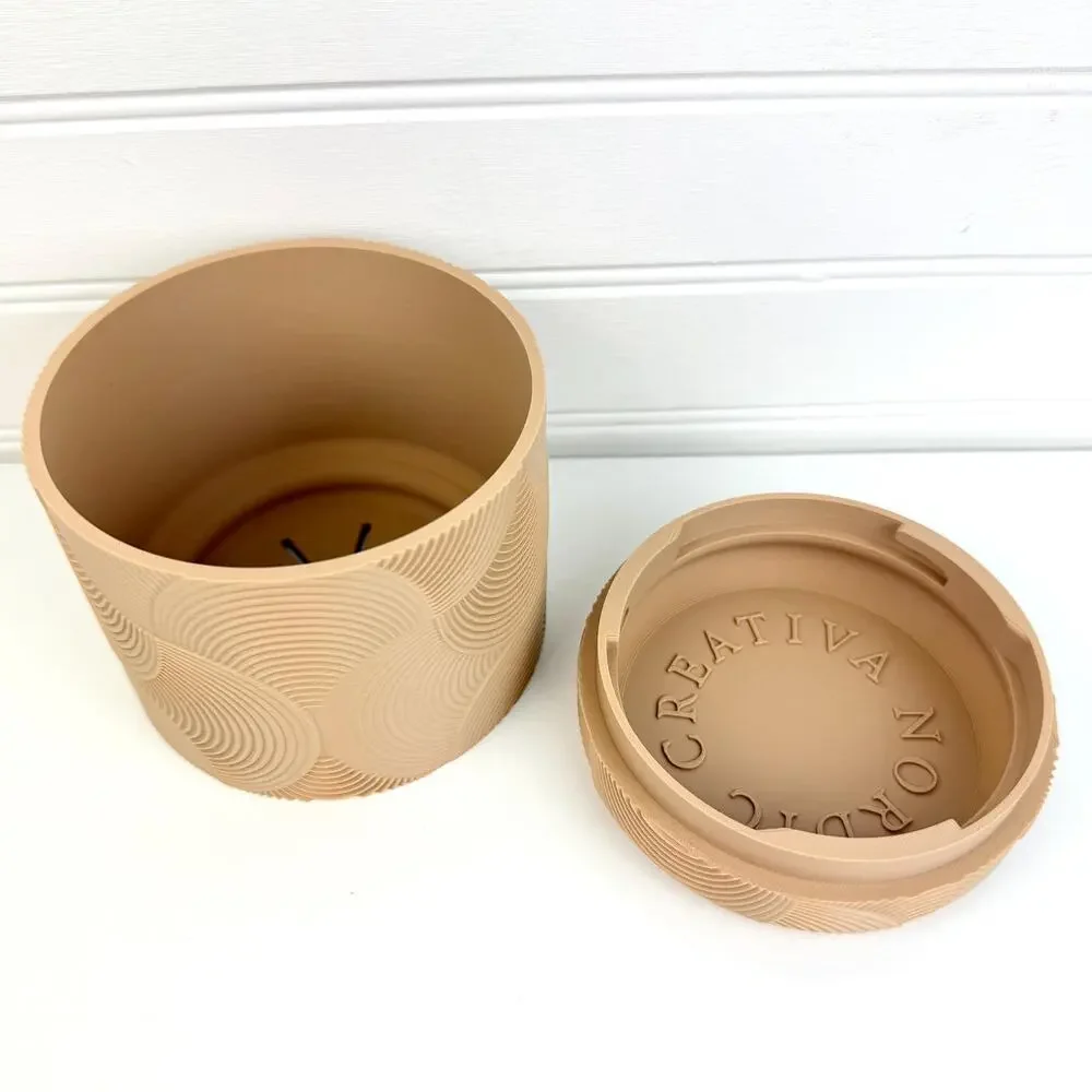 Boho Desktop Planter, Indoor Plant Pot, Tabletop Planter, Art Deco Style
